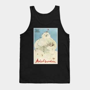 Adelboden,Schweiz, Ski Poster Tank Top